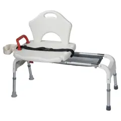 Drive Medical Folding Universal Sliding Transfer Bench - Tub Transfer Chair with Sliding Feature