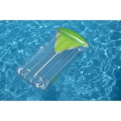 Swimline 5.5&rsquo; Inflatable Transparent 1-Person Swimming Pool Float - Green/Clear