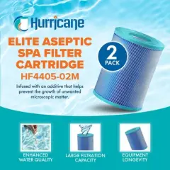 Hurricane Filters 6 Pack Elite Aseptic Cartridge Filter for PRB25SF, Unicel C-4405, Filbur FC-2387, APCC7062, CMP 25392-000-100, R17-2464, 817-5010
