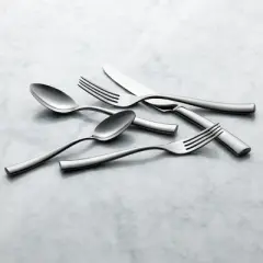 Reserve by Libbey 957 027 Aspect Dinner Fork, 18/10 Stainless Steel, Set of 12