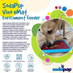Wine Glass Design eMat Enrichment Lick Mat