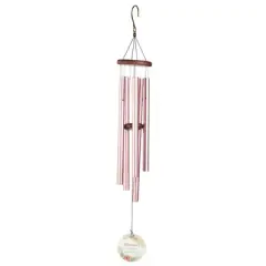 Dicksons Blessed Beyond Measure Floral Themed Encouraging Inspirational Pink 42 x 6.25 Aluminum Windchimes