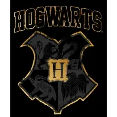 Harry Potter Hogwarts Crest Black T-shirt Toddler Boy to Youth Boy