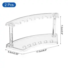 Unique Bargains Acrylic Space-Saving Durable Pen Display Stand Rack