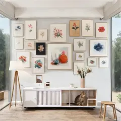 Ridstar Cat Pet Crates and Houses with Storage and Removable Sliding Door-White