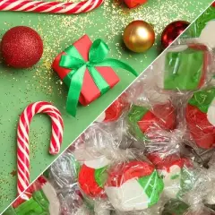 Christmas Peppermint Taffy Chews by It's Delish