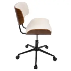 Lombardi Mid-Century Modern Office Chair with Swivel - LumiSource