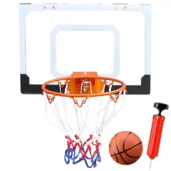 Mini Basketball Hoop for Door Wall, Durable Shockproof Backboard with Steel Rim, Perfect for Kids & Adults, Great for Indoor Fun and Dunking