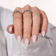 BTArtbox Press-On Nails - Cream Puff - S Almond - 32ct