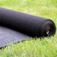 Sunnydaze UV Resistant Landscape Fabric Weed Barrier Fabric with Landscape Staples