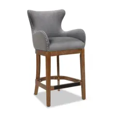 Jennifer Taylor Home Blake Modern 26" Counter-Height Barstool with Armrests
