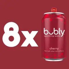 bubly Cherry Sparkling Water - 8pk/12 fl oz Cans