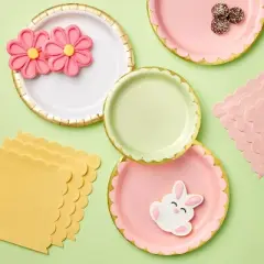 20ct Dinner Plates Gold White Solid - Spritz&trade;