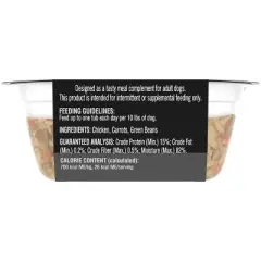 Cesar Simply Crafted Chicken, Carrots & Green Beans Adult Wet Dog Food Meal Topper -1.3oz