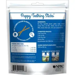 N-Bone Puppy Teething Chicken Flavor Rawhide Alternatives and Chewy Dog Treat Sticks - 3.74oz