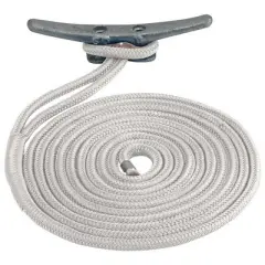 Seadog Double Braided Nylon Dock Line - 3/8" x 20' - White - Model 302110020WH1.