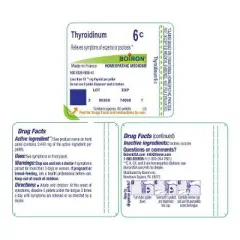 Thyroidinum 6C by Boiron Homeopathic Single Medicine For First Aid  -  80 Pellet