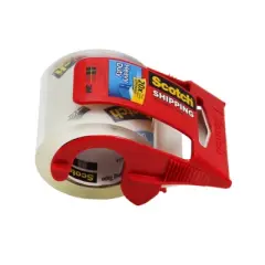 Scotch Heavy Duty Shipping Packaging Tape with Dispenser, 2" x 800", 6 Rolls