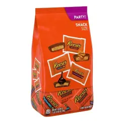 Reese's Assorted Snack Size Peanut Butter Cups Candy Party Bag - 28.05oz