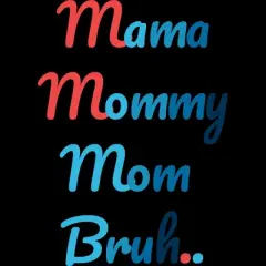 Women's Design By Humans Mother's Day Mama Mommy Mom Bruh By prsfashion Racerback Tank Top