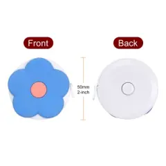 Unique Bargains Dual-sided Retractable Rulers and Measuring Tools Flower Design Tape 1.5m/60"
