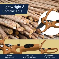 Kings County Tools 5-inch Ratchet Pruning Shears