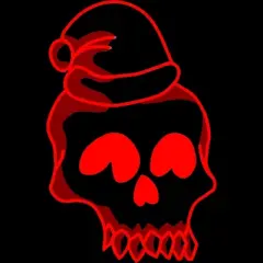 Women's Design By Humans Christmas love skull By Genthebunny Racerback Tank Top