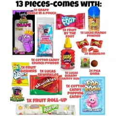 Food Crush-Grape Pickle Kit-Candy Gift Pouch For Kids, teens teen girl boy-Tiktok trend item-13 Pieces|