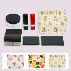 Unique Bargains Waterproof Mini Makeup Bag Multicolored 5.12"x1.97"x4.72" 3 Pcs