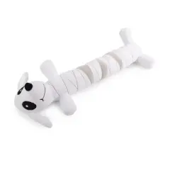 Allforpaws Happy Halloween Dog Toy Long Body Mummy Dog
