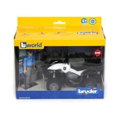 Bruder Police Quad with Police Officer Figure and Accessories