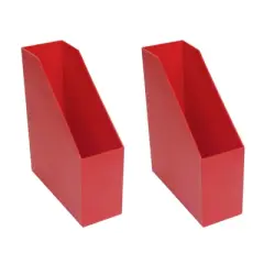 Romanoff Magazine File, Red, Pack of 2