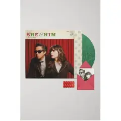 She & Him - A Very She & Him Christmas (Colored Vinyl Green Digital Download Card)