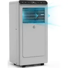 Garvee 8000 BTU Portable Air Conditioner 3-in-1 AC with Dehumidifier and Fan for Rooms up to 350 Sq Ft Gray