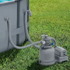 Palmetto Filter Sand for Residential and Commercial Pool Sand Filters, 50 Pound and Funsicle 12 Inch Sand Filter Pump for Above Ground Pools