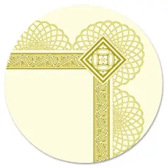 Southworth Premium Certificates Ivory Spiro Gold Foil Border 66 lb 8.5 x 11 15/Pack CTP2V