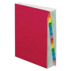 Pendaflex PressGuard Expanding Desk File 1-31 Letter Acrylic-Coated Pressboard Red 11014
