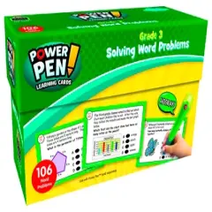 Teacher Created Resources Power Pen Learning Cards: Solving Word Problems, Grade 3