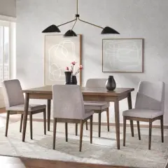 Element Mid-Century Modern Dining Set Walnut - Buylateral