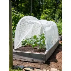 Gardener's Supply Company Adjustable Super Hoops Garden Plant Cover | Sturdy Powder Coated Metal Frame for Raised Bed Vegetable Planter Box Netting