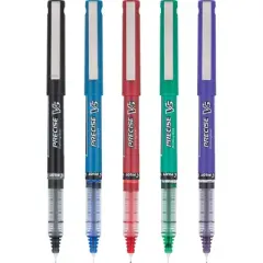 Pilot 5pk Precise V5 Rollerball Pens Extra Fine Point 0.5mm Multicolored Ink