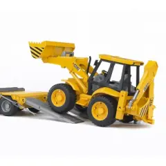 Bruder MAN TGA Low Loader Truck with JCB Backhoe Loader