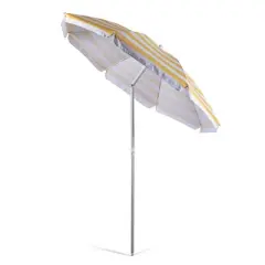 Oniva Portable Beach Stick Umbrella Cabana Stripe - Yellow