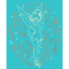 Girl's Peter Pan Tinkerbell Spooky Line Art T-Shirt