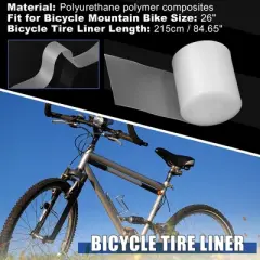 Unique Bargains Bicycle Bike Tire Liner Bicycle Tire Liner Protector for Mountain Road Bike 2pcs