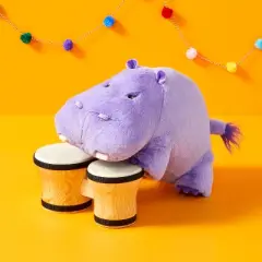 8'' Hippo Stuffed Animal - Gigglescape&trade;: Purple Hippopotamus, Zoo Theme