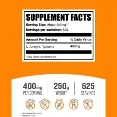 BulkSupplements N-Acetyl L-Tyrosine (NALT) Powder