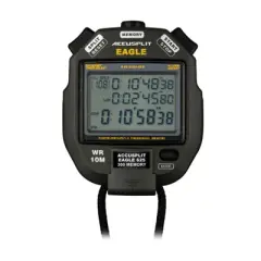 Accusplit AE625M300 Professional Memory Stopwatch with 300 Memory -3 Line Multi-Display | Track Fastest, Slowest and Average Lap | Water-Resistant
