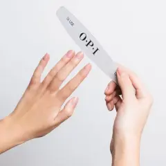 OPI EDGE Silver File 150 (Pack of 3 files) Perfect for Fast Nail Filing, Hands and Toes,  Design provides firm control for precise shaping