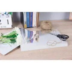 Juvale 50 Pack Reflective Metallic Cardstock Shimmer Paper Sheets, Paper Crafting Supplies, Silver 8.5 x 11.75 In